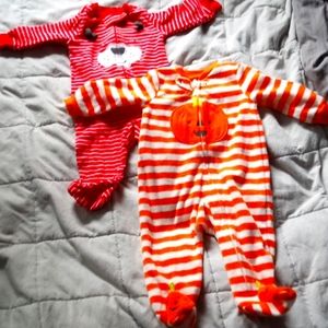 2 long sleeve onesies